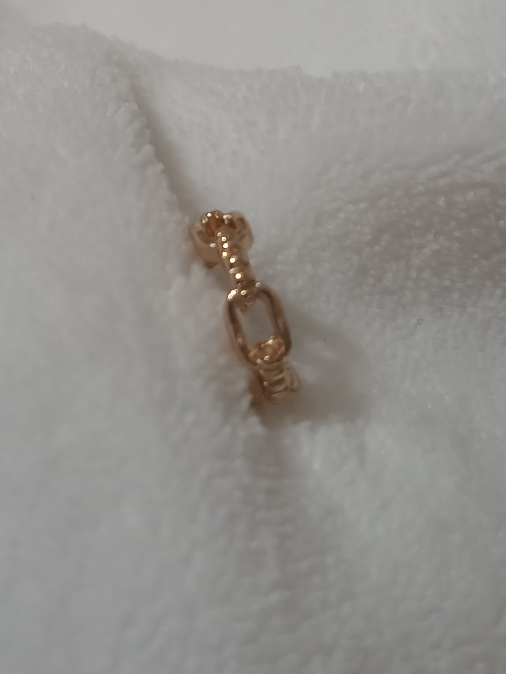 Ear Cuff Style Hoop Gold Tone Earring
